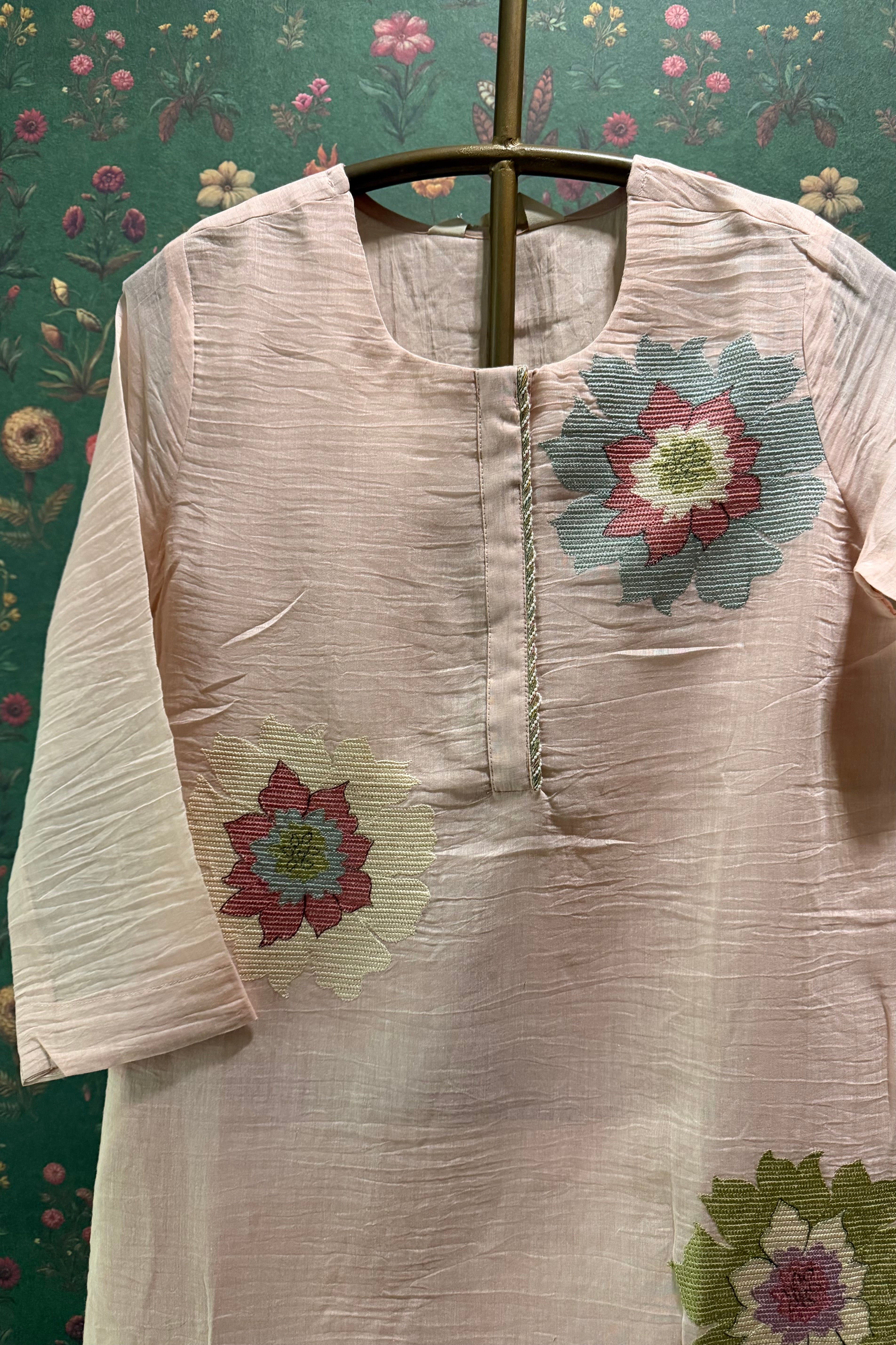 Blush Bloom Handcrafted Co-ord Set | HER-623