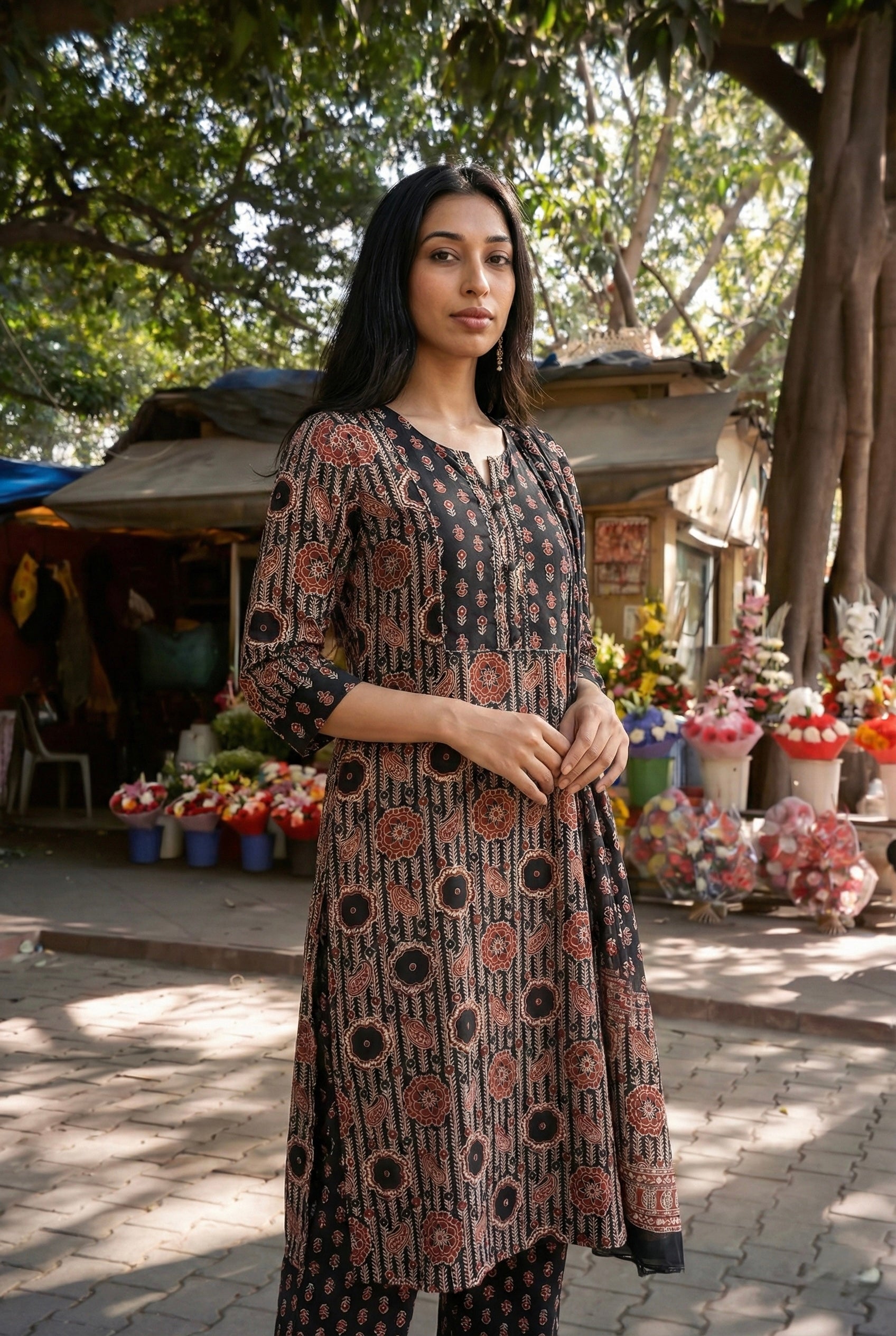 Zaira Ajrakh Printed Suit Set | HER-674