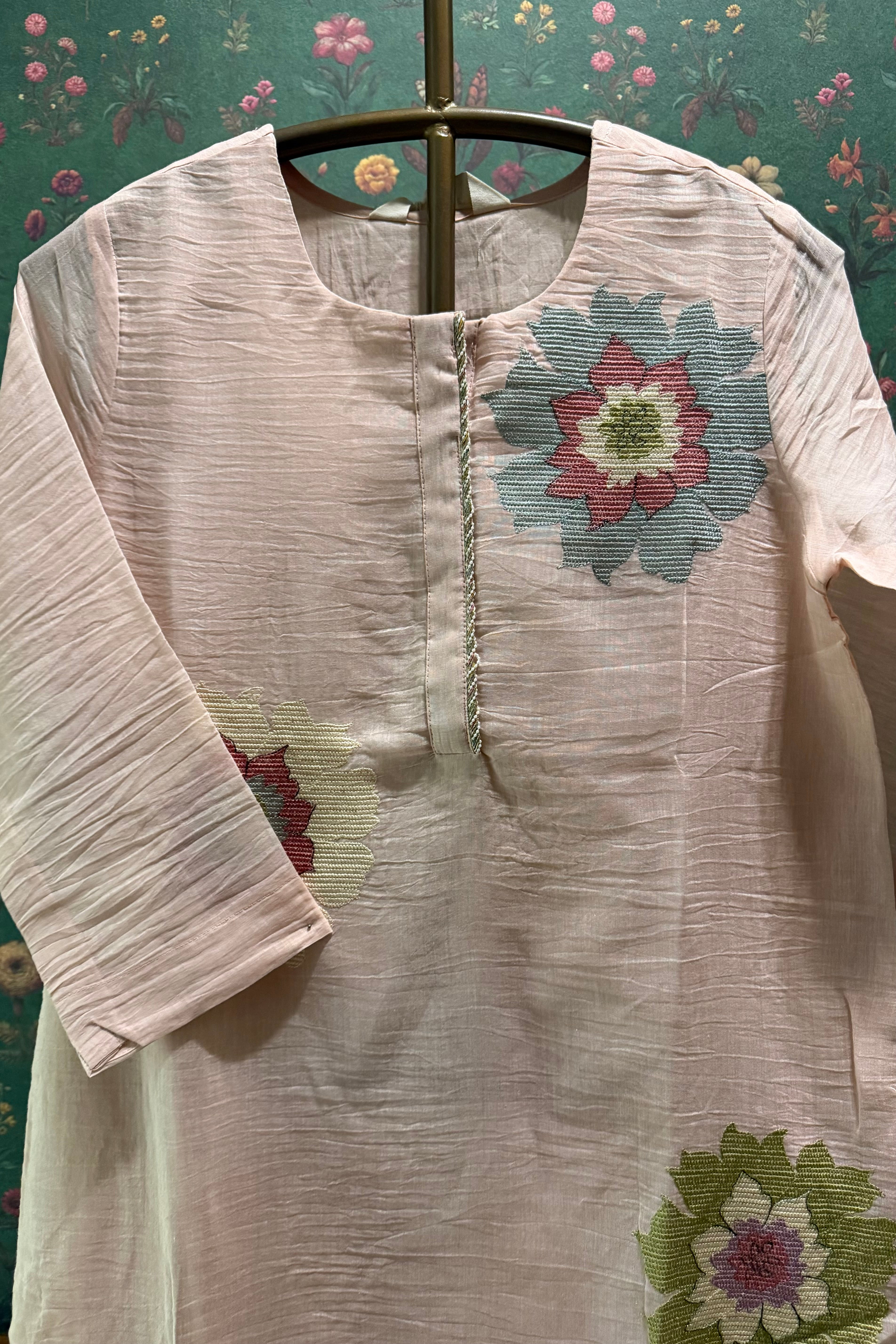 Blush Bloom Handcrafted Co-ord Set | HER-623