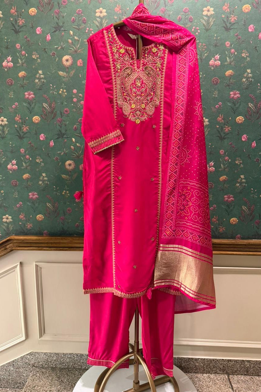 Rajrani Pink Festive Suit Set | HER-660