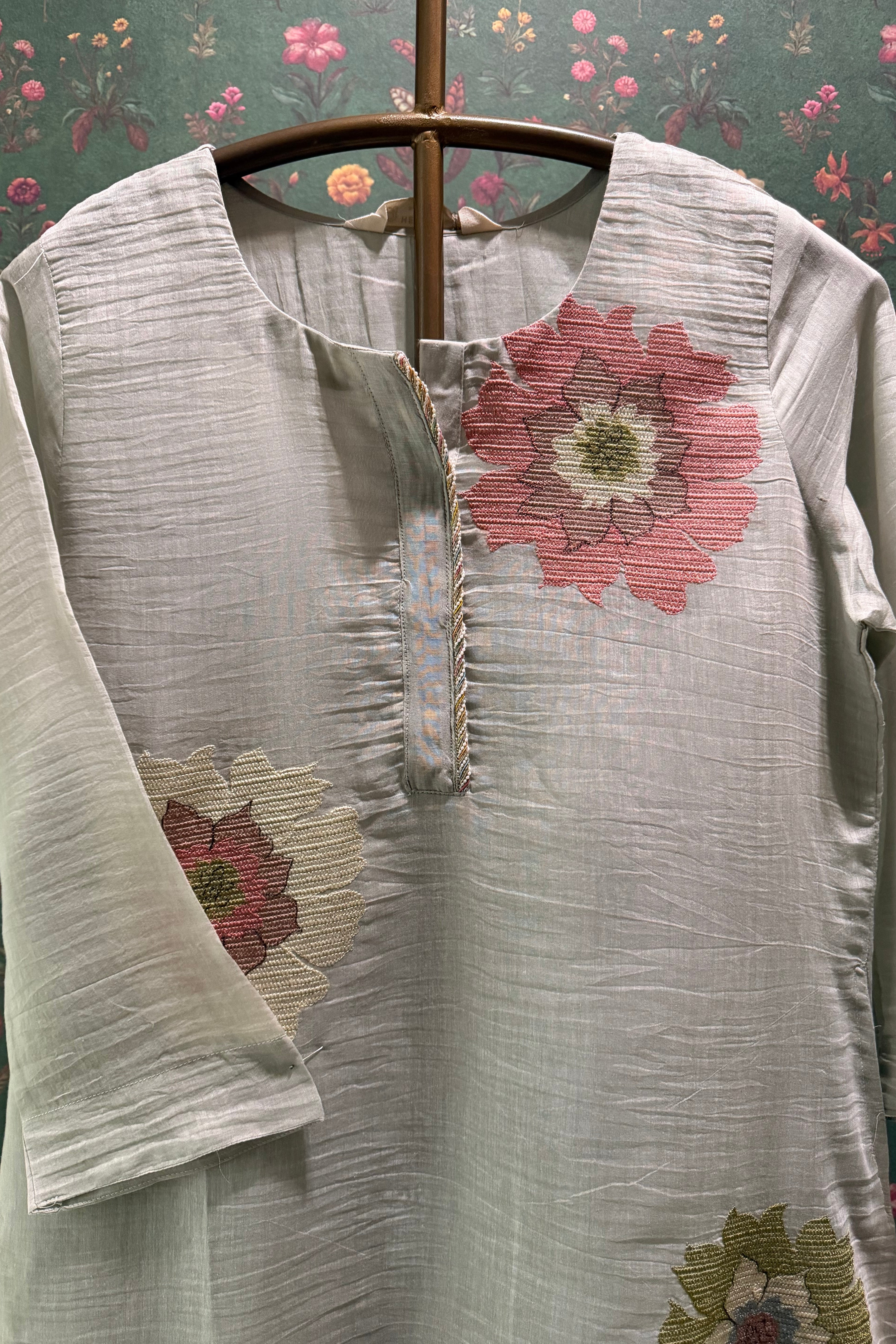 Sage Bloom Handcrafted Co-ord Set | HER-623