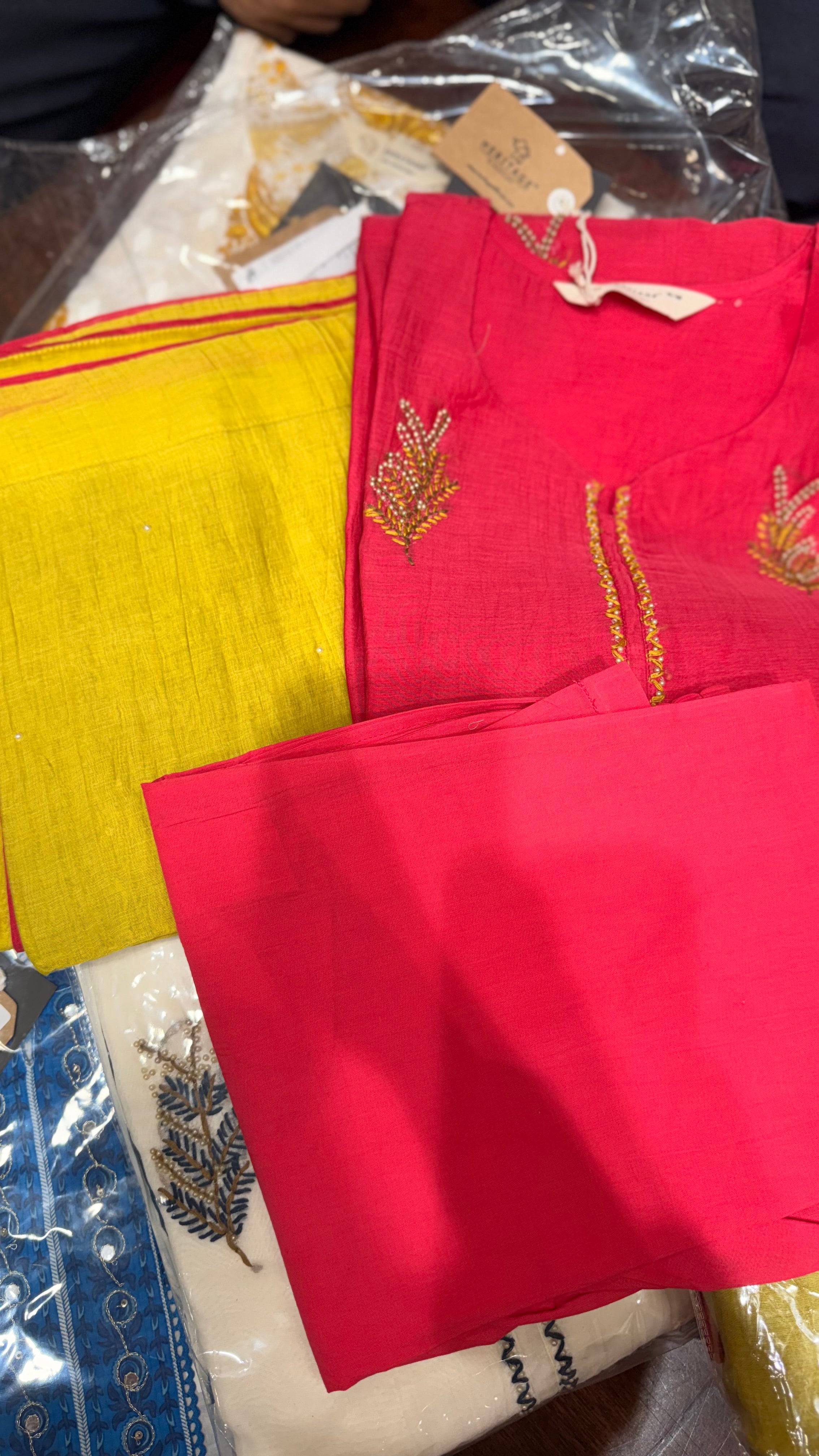 Vanyara Rose Pink A-Line Suit Set | HER-625