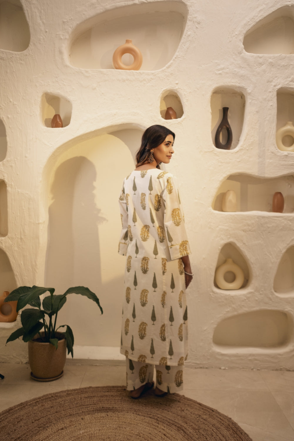 Paisley Hand-block Cotton Kurta/Co-ord Set