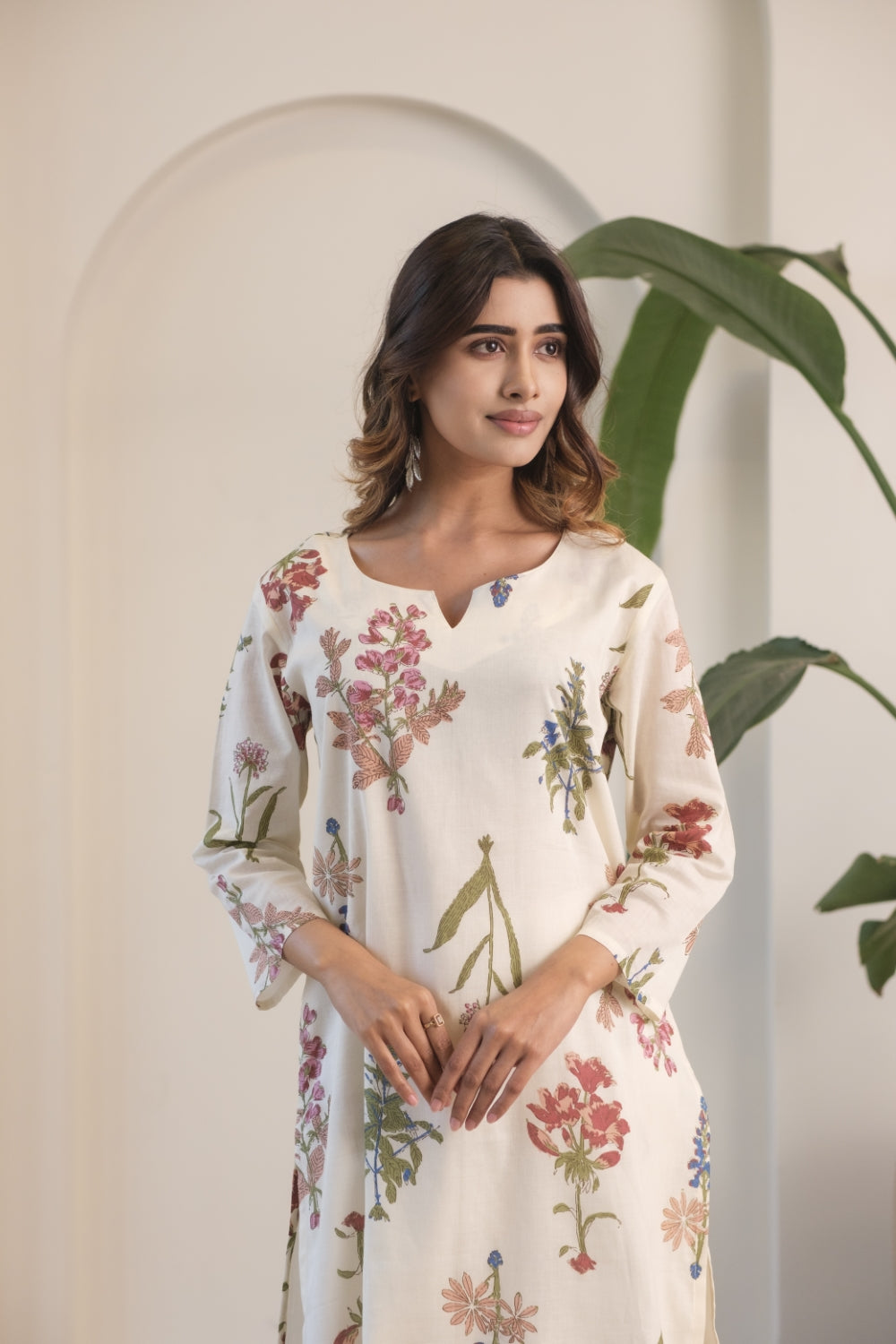 Floral Mul Cotton Kurta/Co-ord Set | HER-515