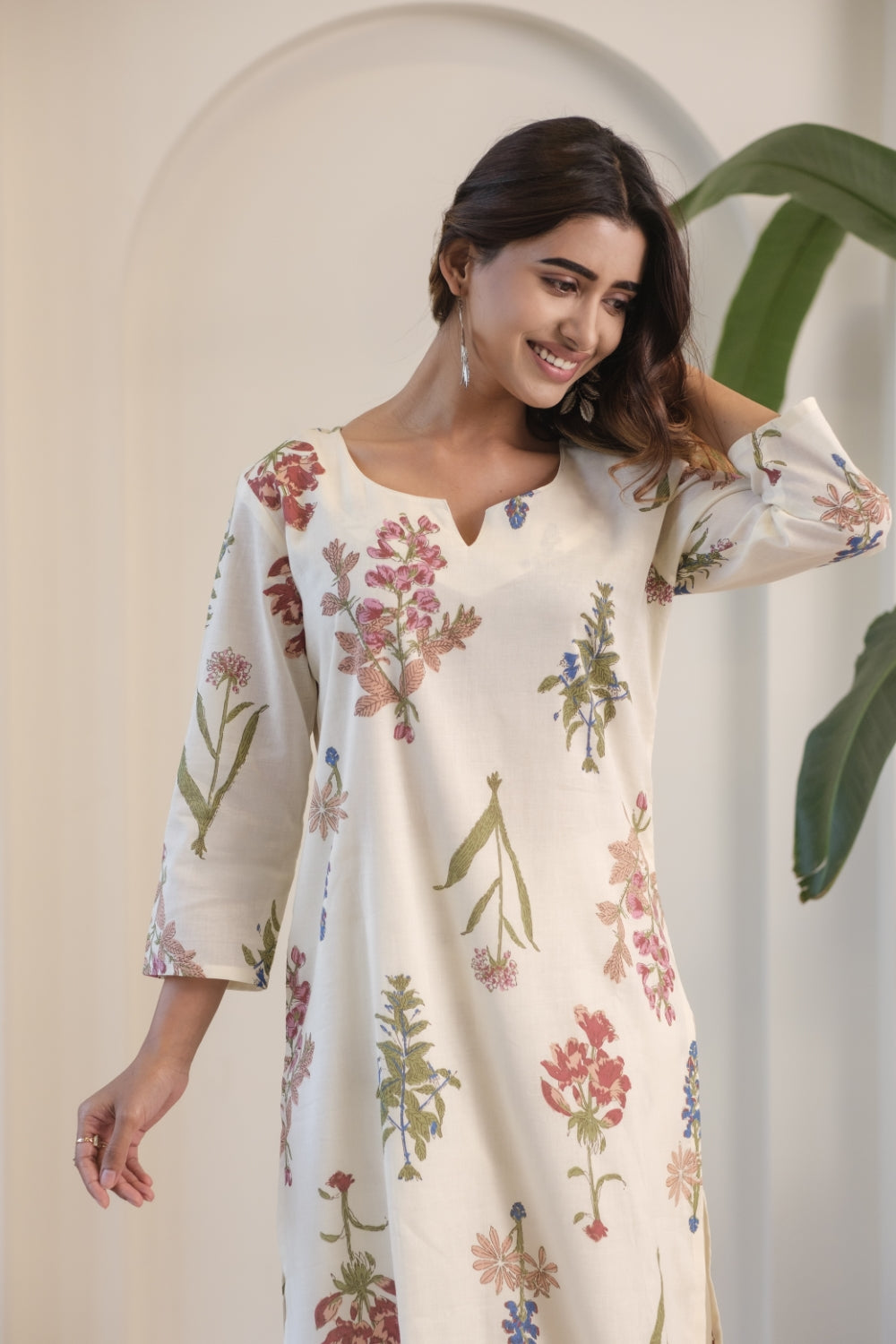 Floral Mul Cotton Kurta/Co-ord Set | HER-515