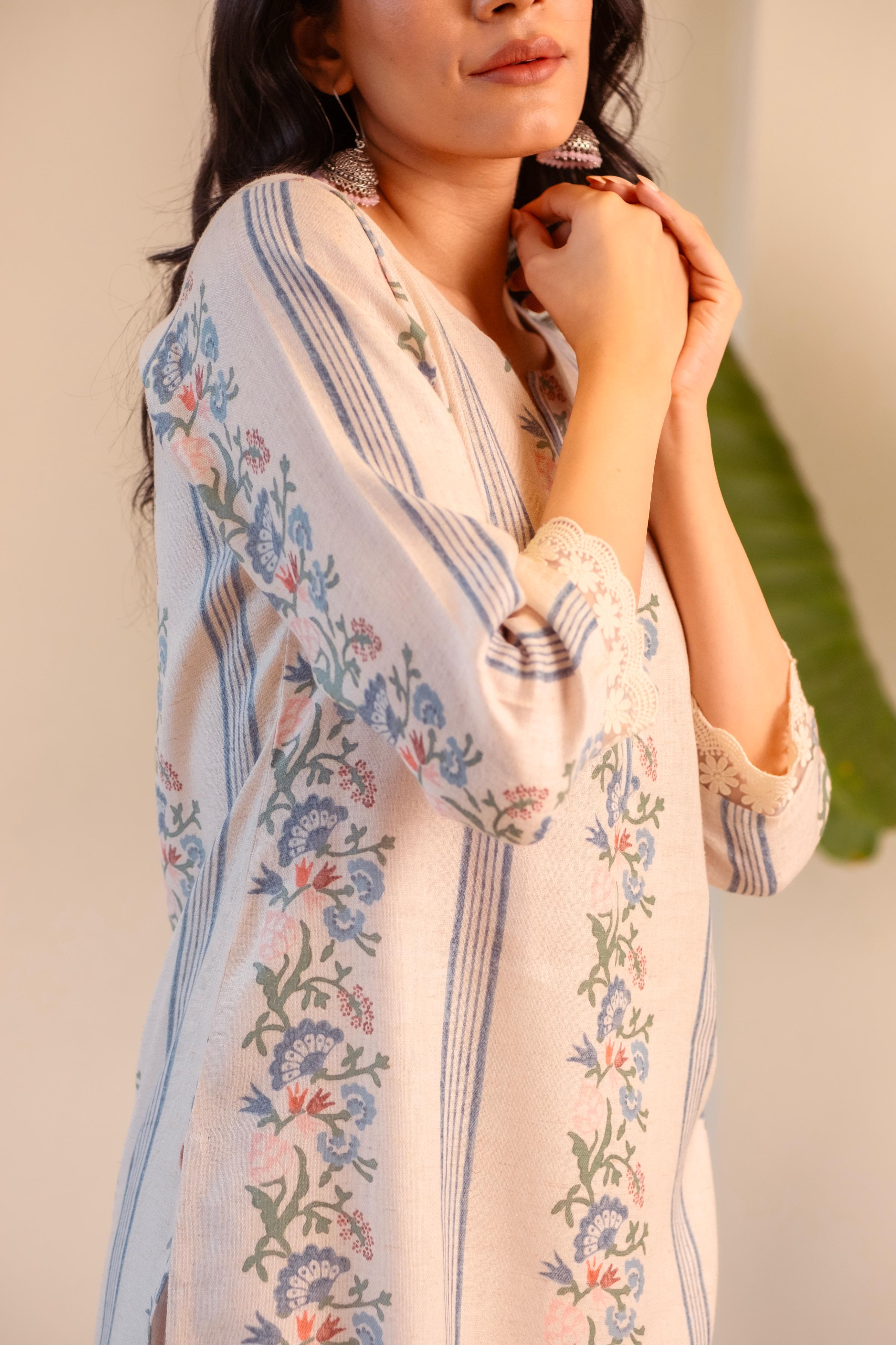 Gulzaar Handloom Cotton Kurta/Co-ord Set | HER-532