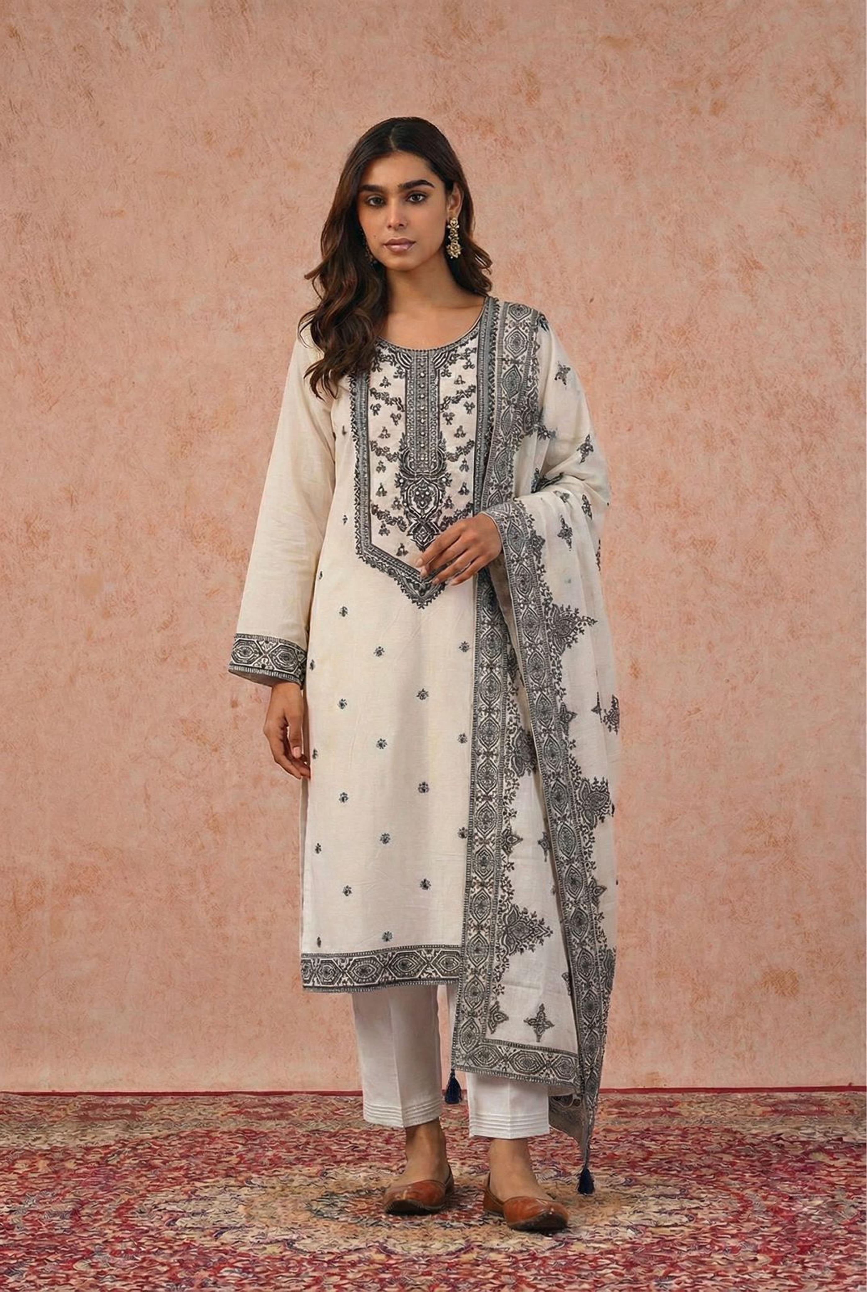 Adaah Cotton Suit Set | HER-547