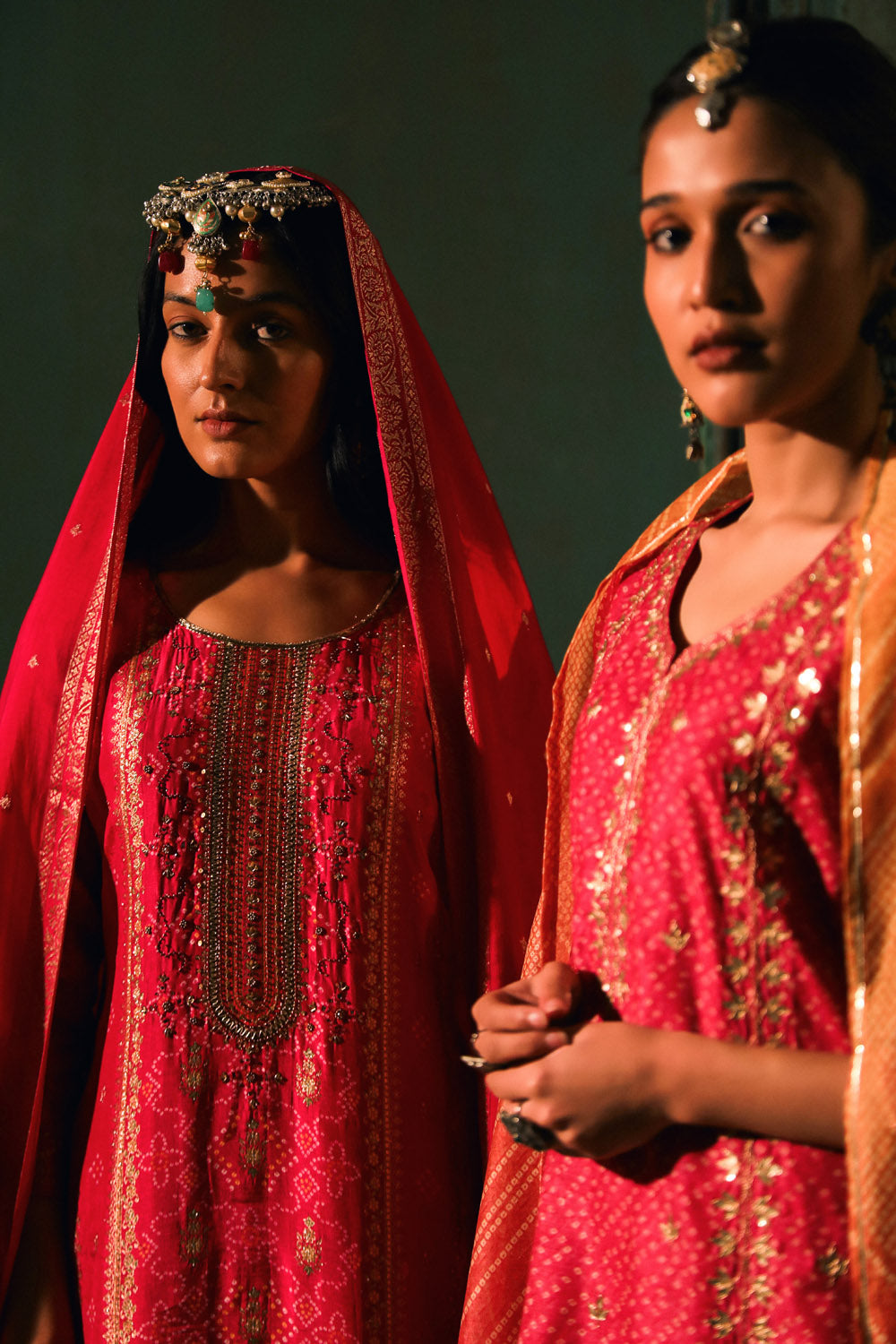 Pink Dola Jacquard Straight Fit Suit Set | HER-336