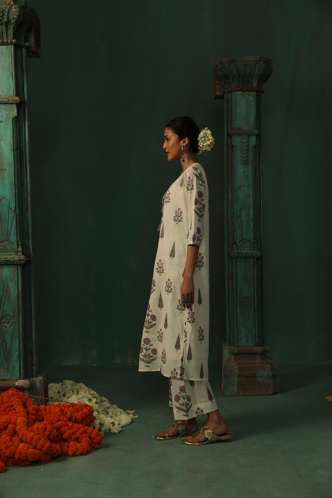 Bloom & Thread Kurta/Co-ord Set - Lavender