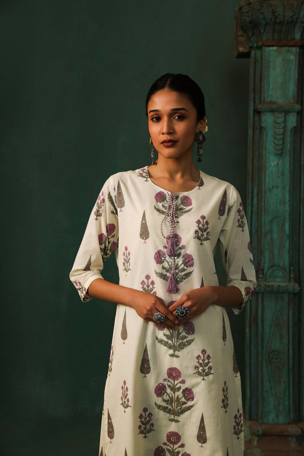 Bloom & Thread Kurta/Co-ord Set - Lavender