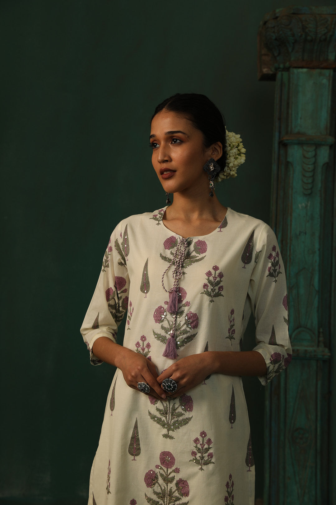 Bloom & Thread Kurta/Co-ord Set - Lavender