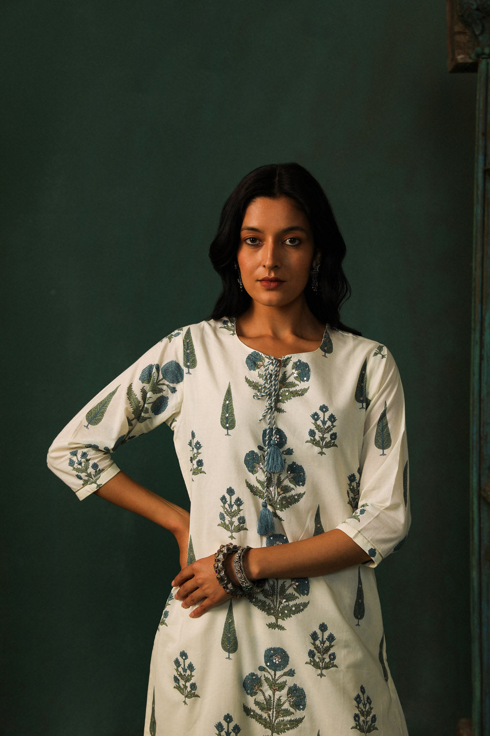 Bloom & Thread Kurta/Co-ord Set - Blue