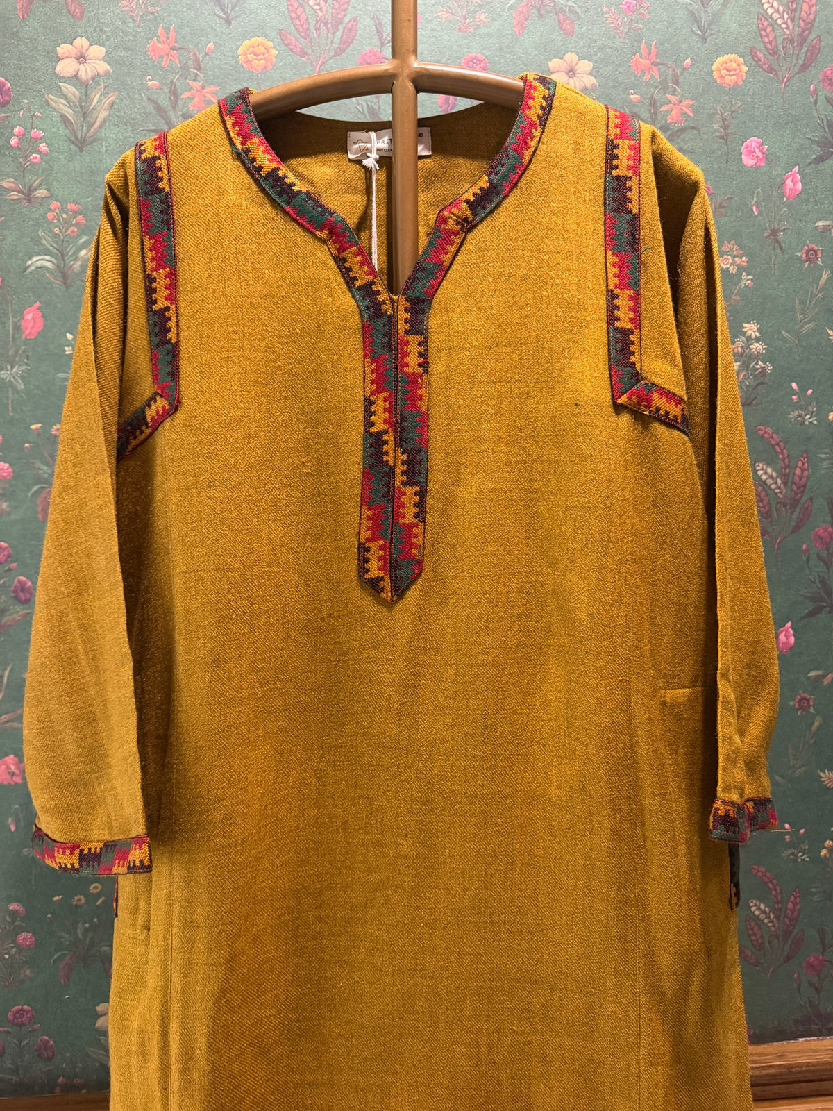 Mustard Yellow Woollen Kurta/Co-ord Set