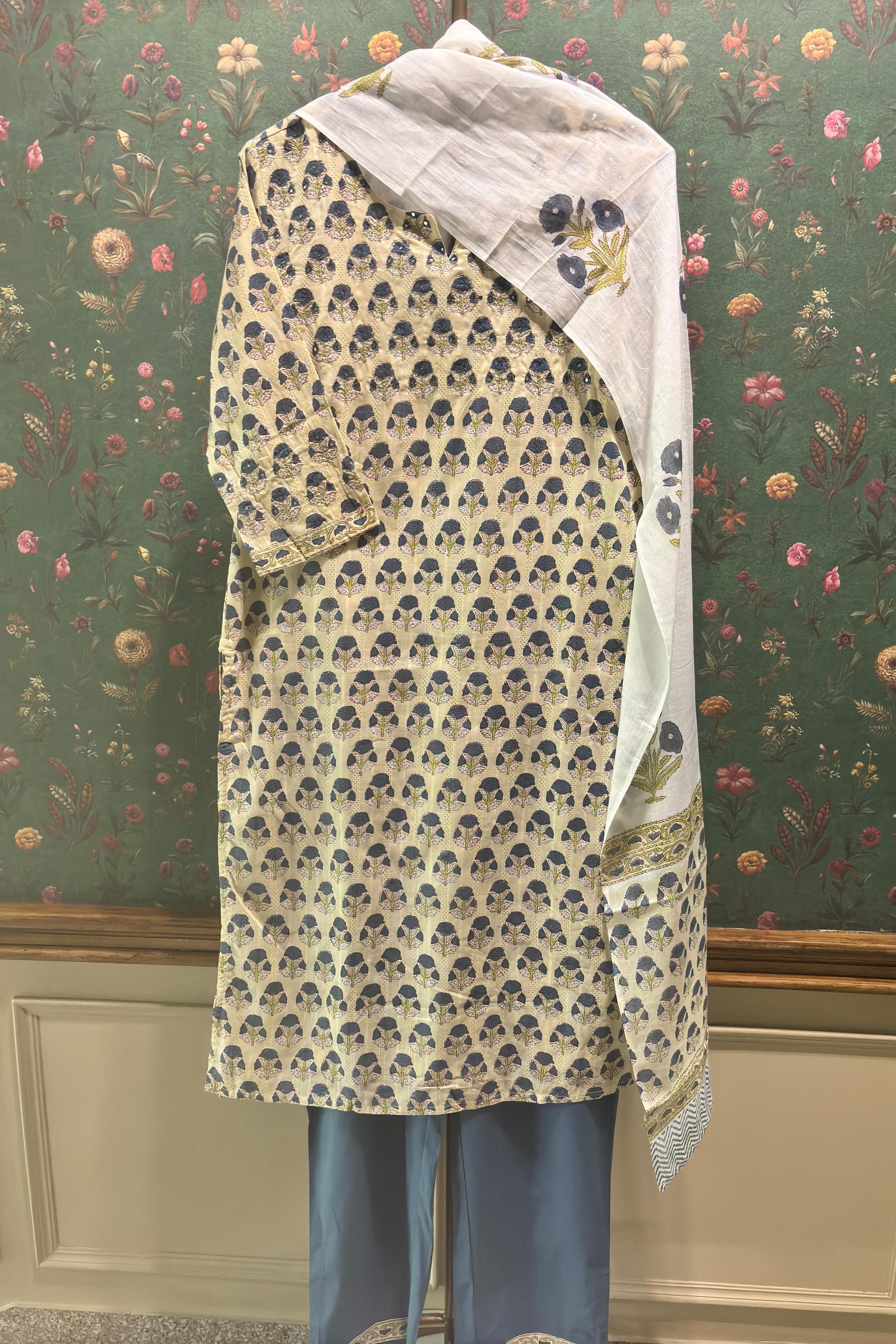 Pista Straight Fit Cotton Suit Set | HER-467