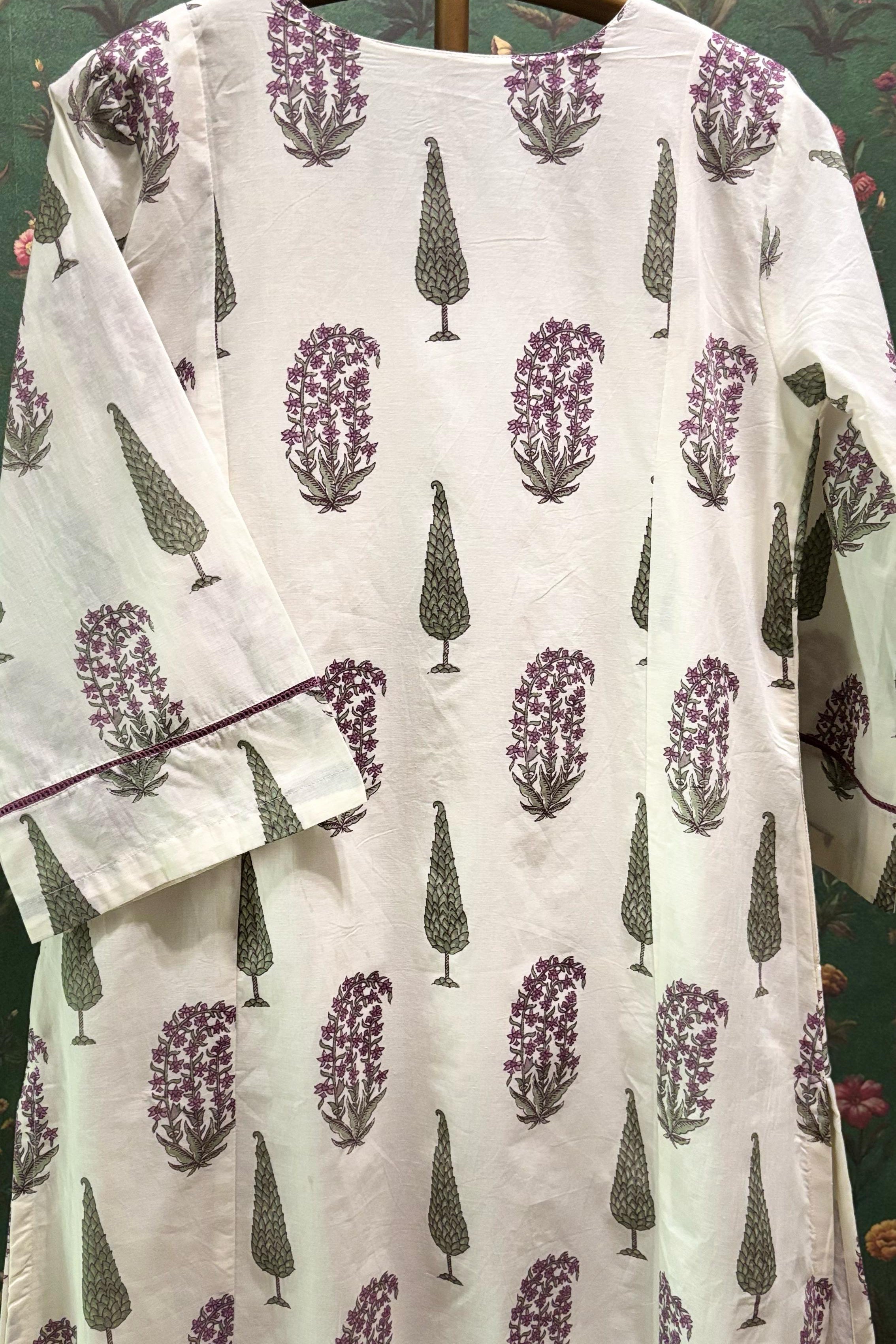 Paisley Hand-block Cotton Kurta/Co-ord Set