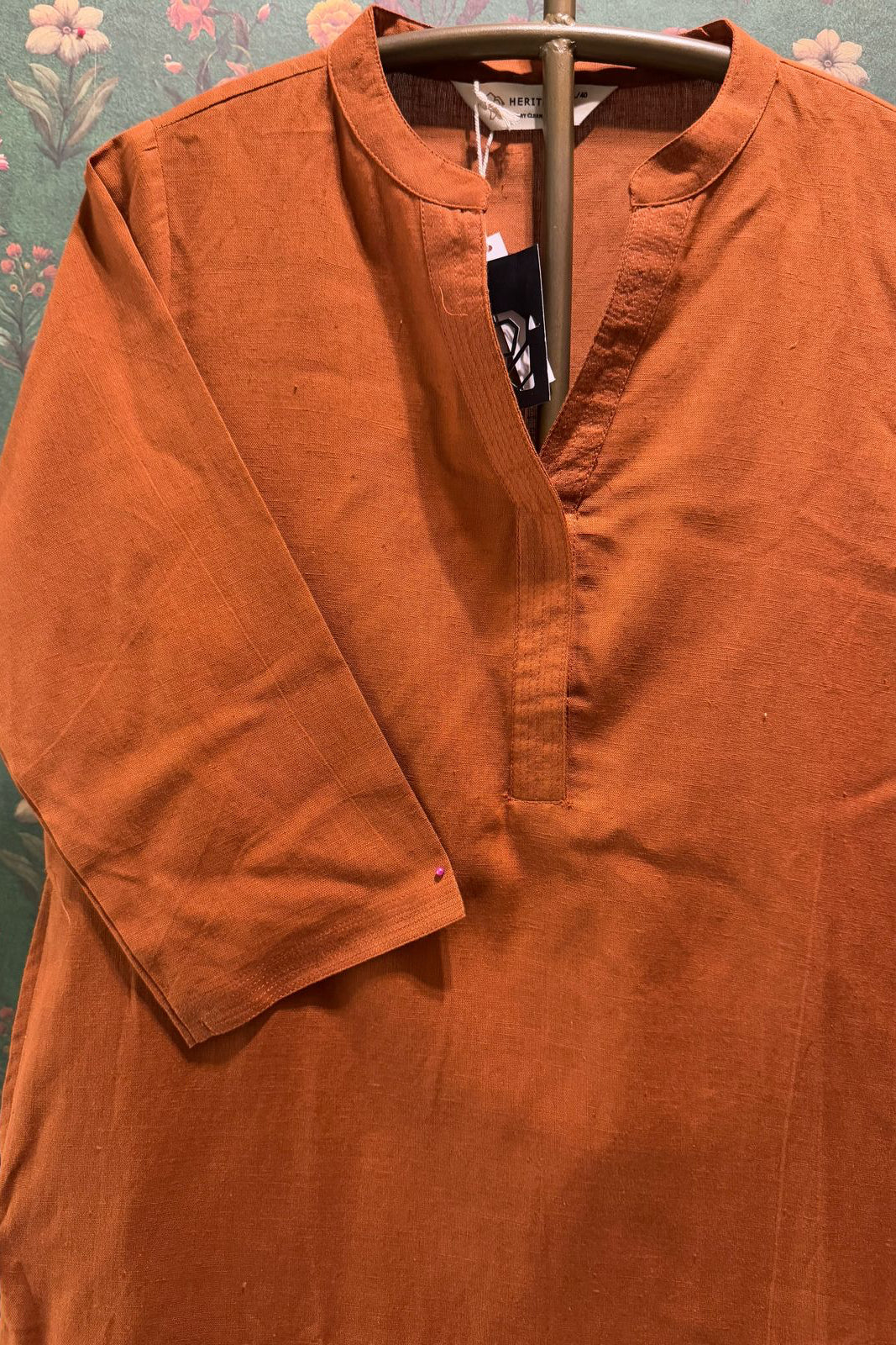 Earthy Rust Minimal Kurta/Co-ord Set | HER-527