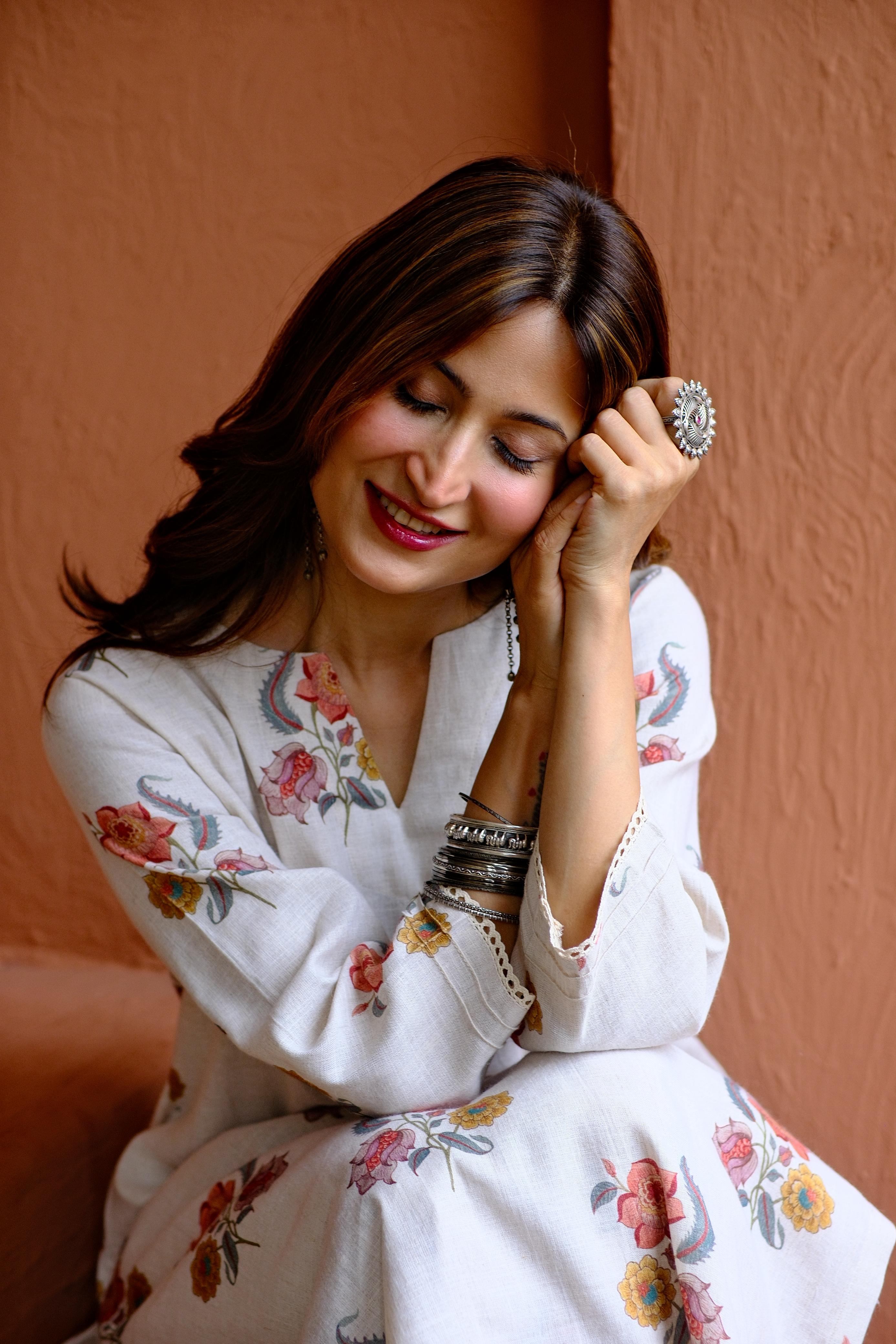 Gulbagh Pure Linen Co-ord/Kurta Set